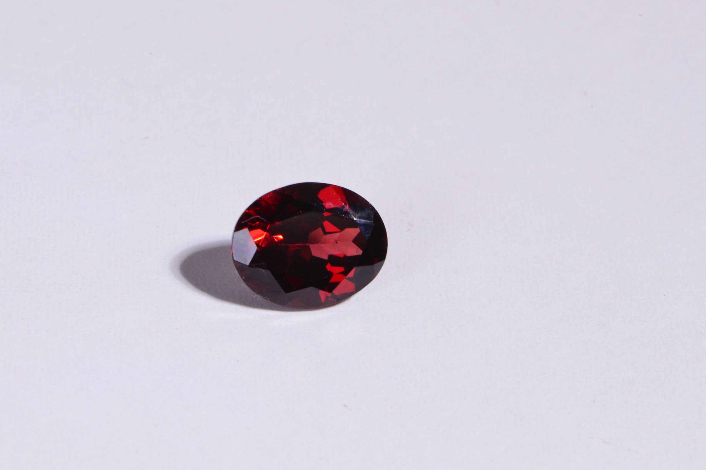 9mm Garnet Faceted Oval Cab For Ring  Natural Gemstone Birthstone For January