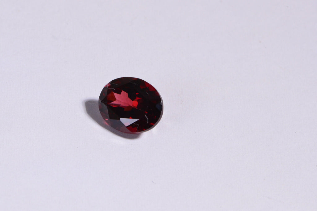 9mm Garnet Faceted Oval Cab For Ring  Natural Gemstone Birthstone For January