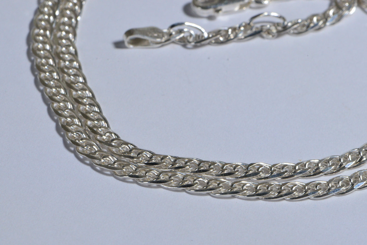 3mm Flat Sterling Silver Chain