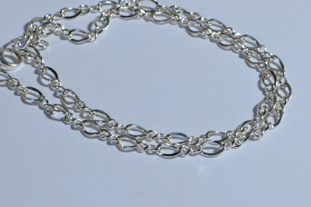 Heavy Sterling Silver Chain Figaro 925