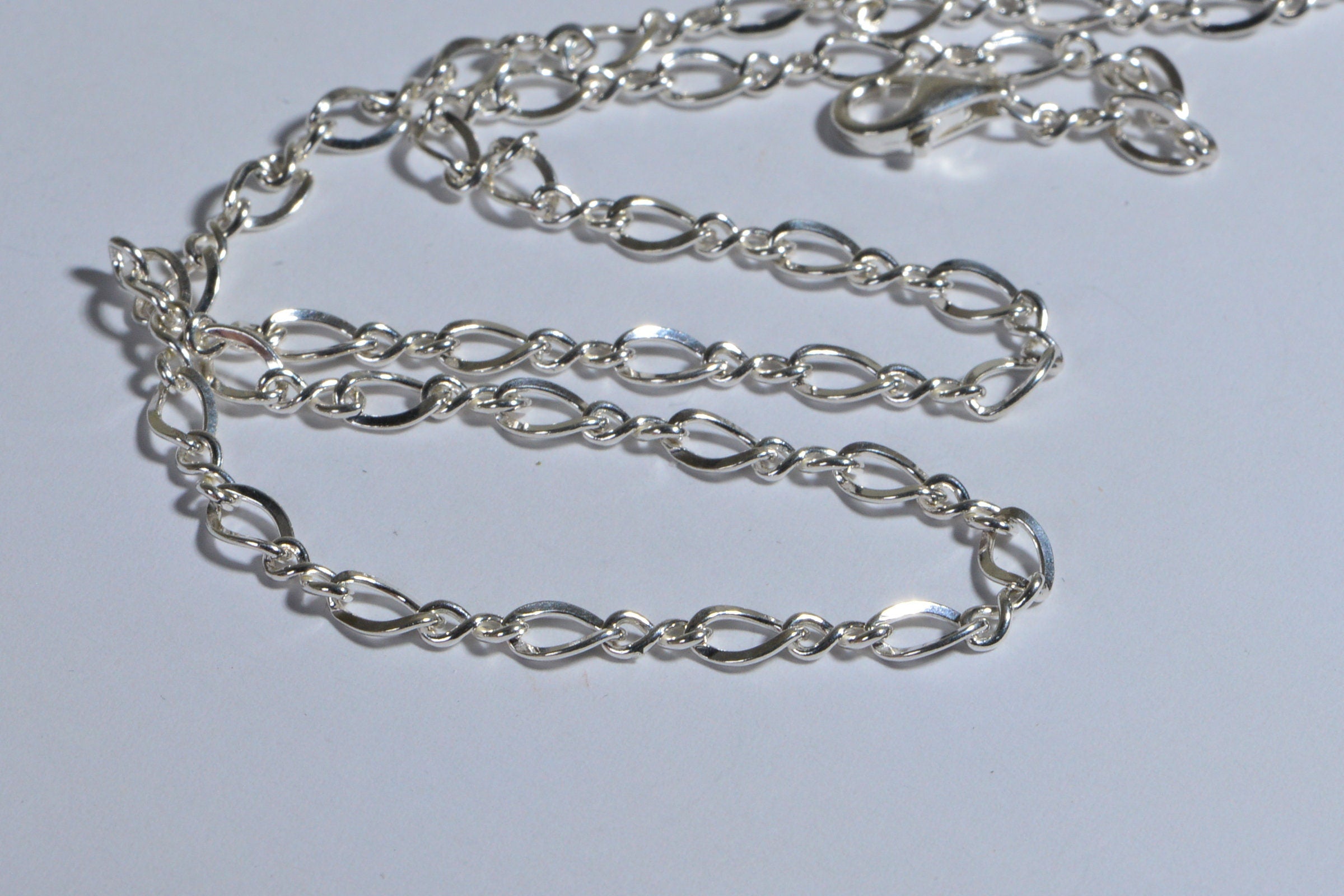 Heavy Sterling Silver Chain Figaro 925