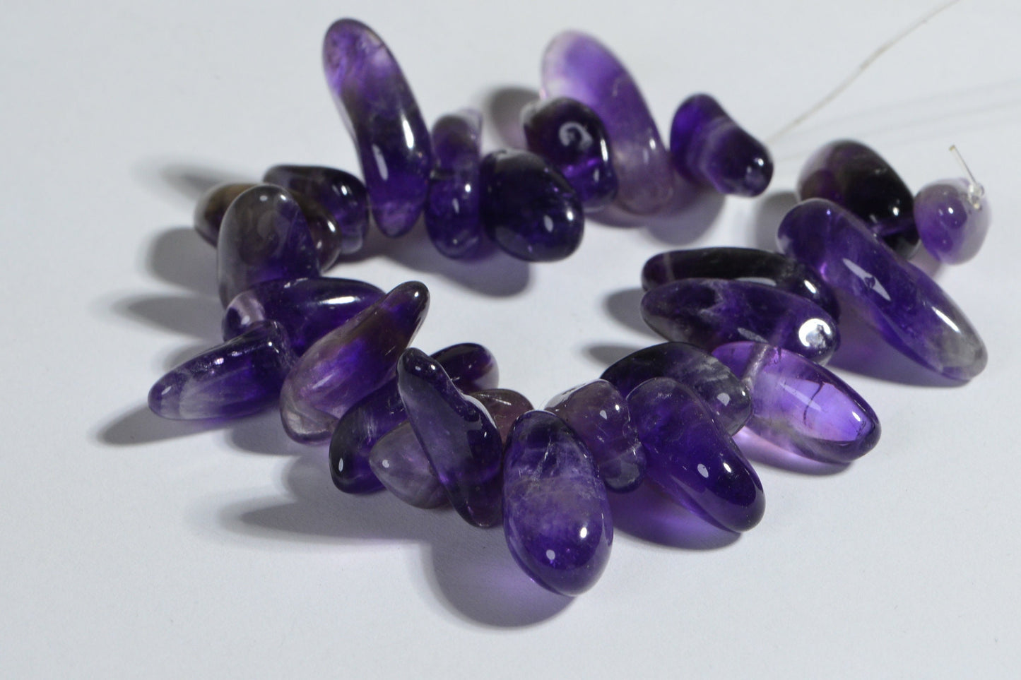 Amethyst Crystal Stick Beads Freeform Long Stone Amethyst Jewelry Making Supplies