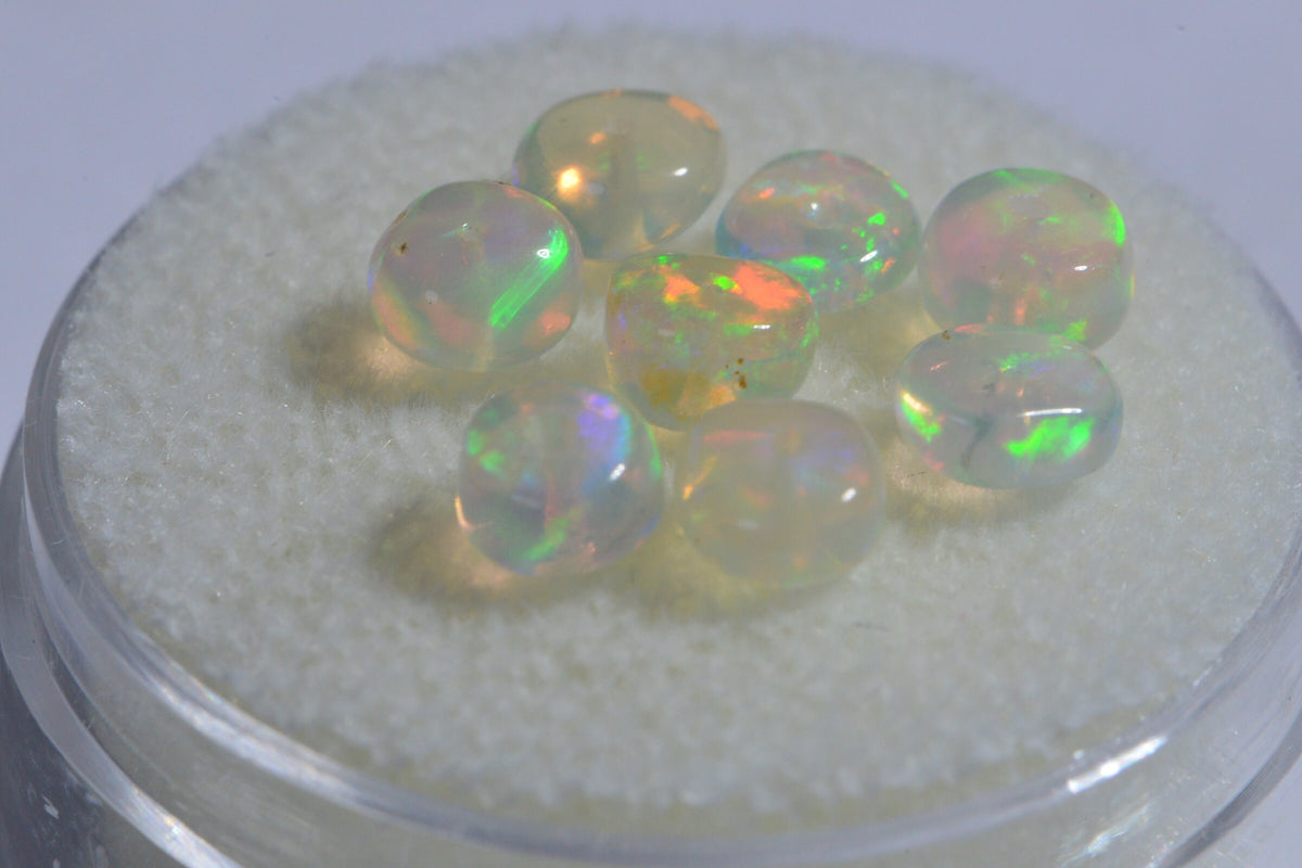 Ethiopian Welo Opal Beads: Polished Rondelle Gemstone, 3.5mm