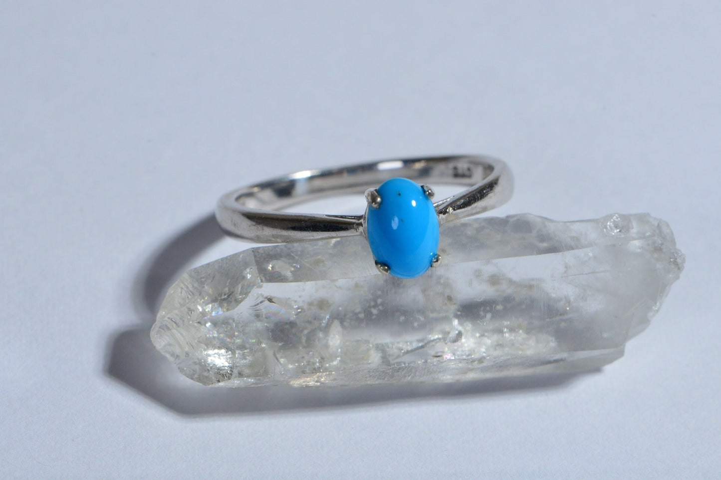 Handcrafted Sleeping Beauty Turquoise Ring, Sterling Silver