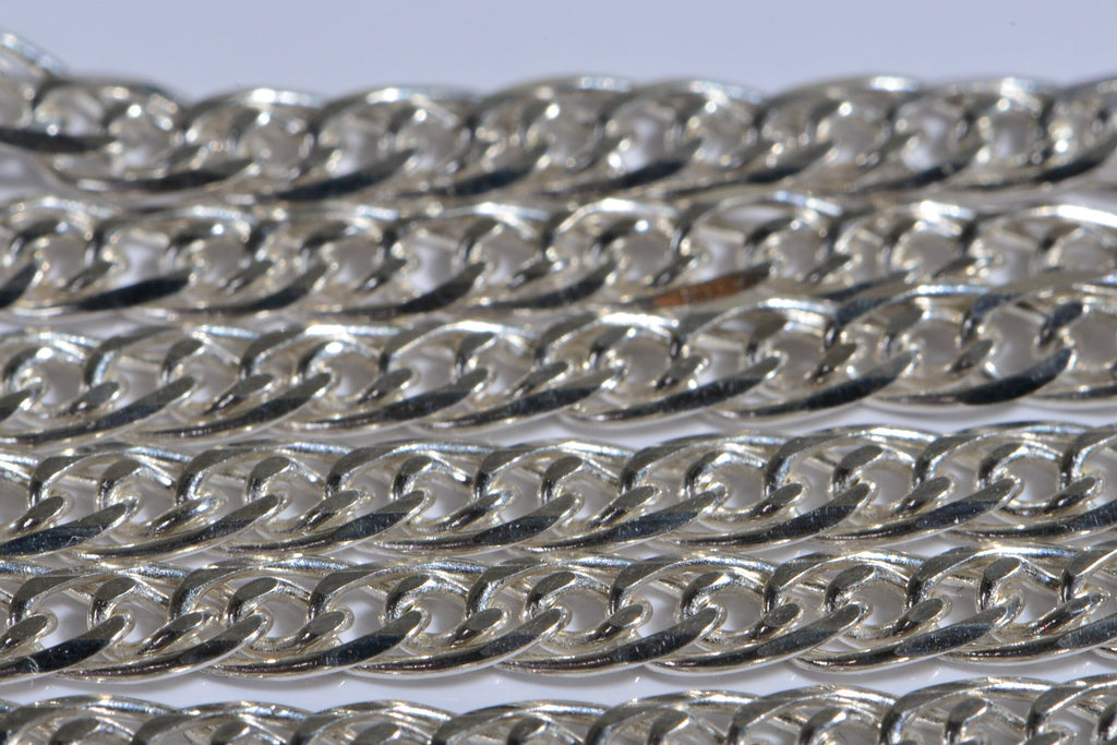 3mm Flat Sterling Silver Chain