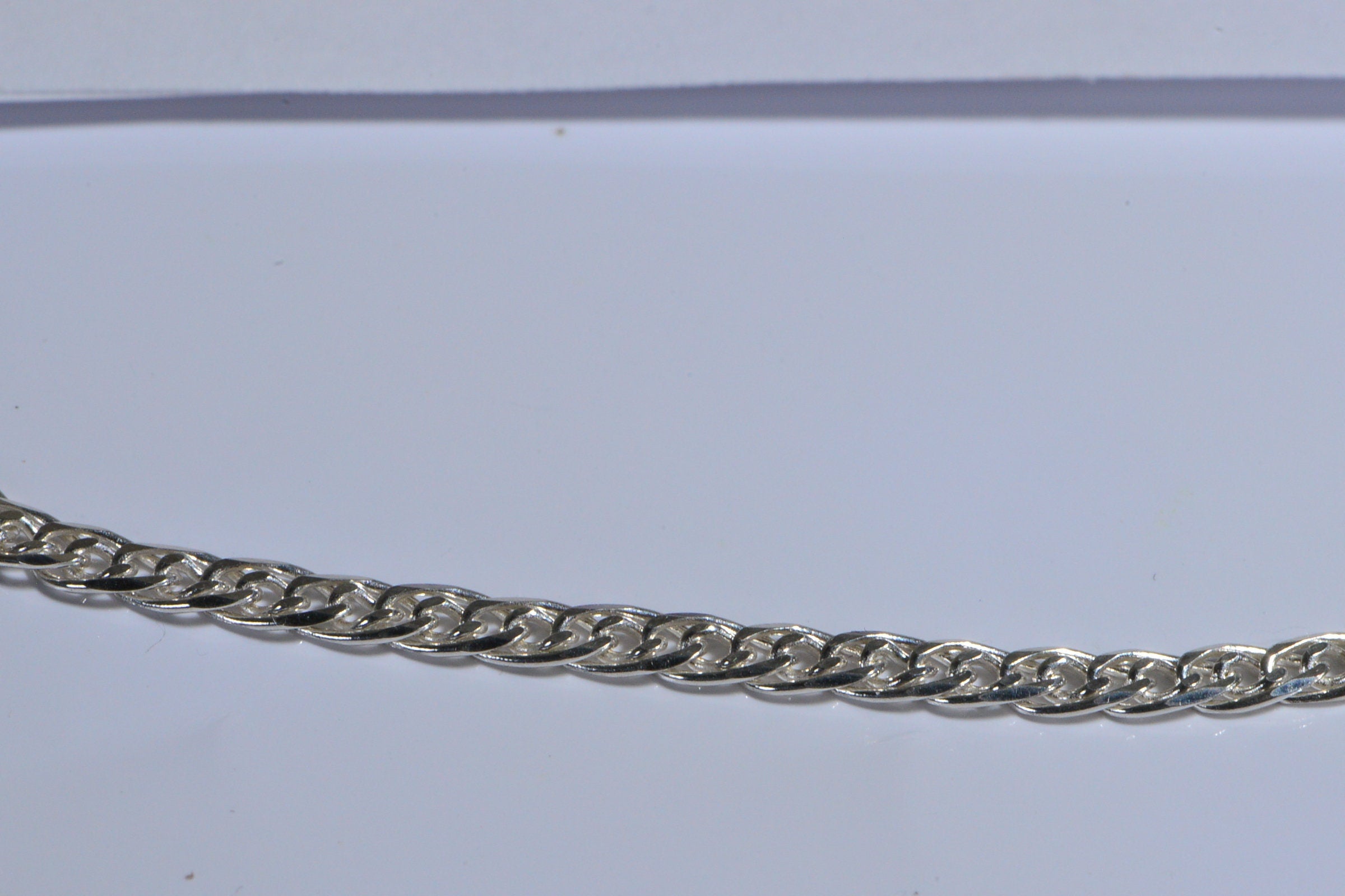 3mm Flat Sterling Silver Chain