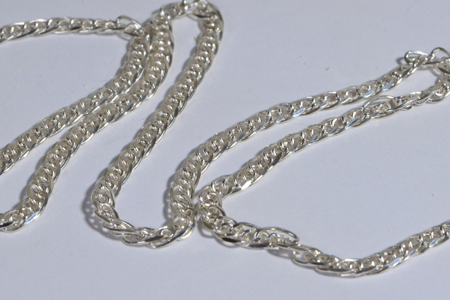 3mm Flat Sterling Silver Chain
