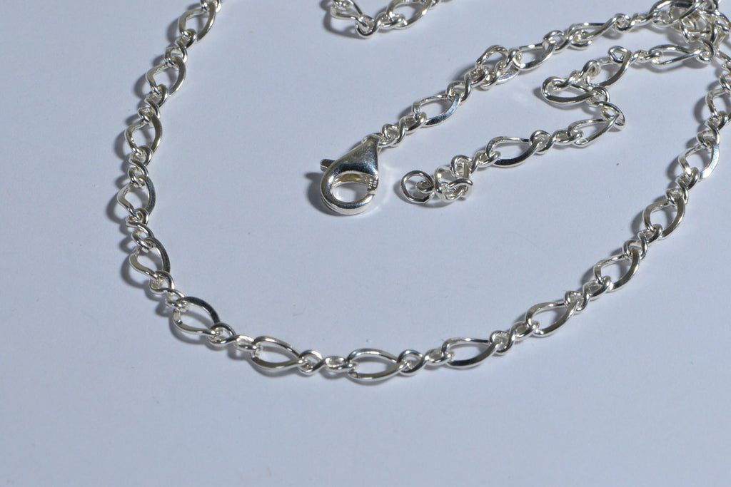 Heavy Sterling Silver Chain Figaro 925