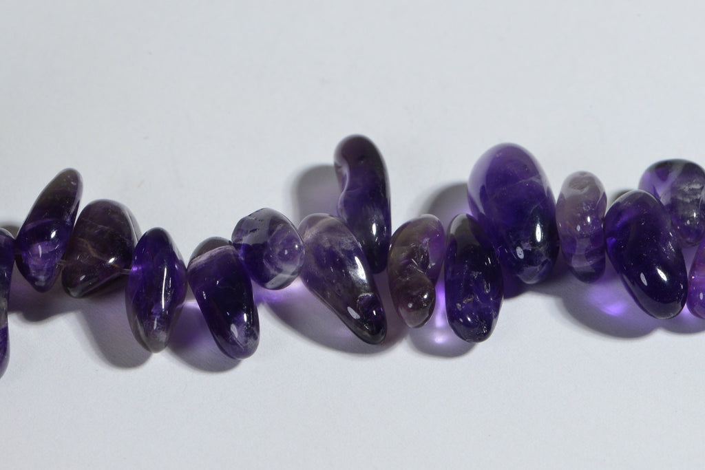 Amethyst Crystal Stick Beads Freeform Long Stone Amethyst Jewelry Making Supplies