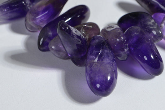 Amethyst Crystal Stick Beads Freeform Long Stone Amethyst Jewelry Making Supplies