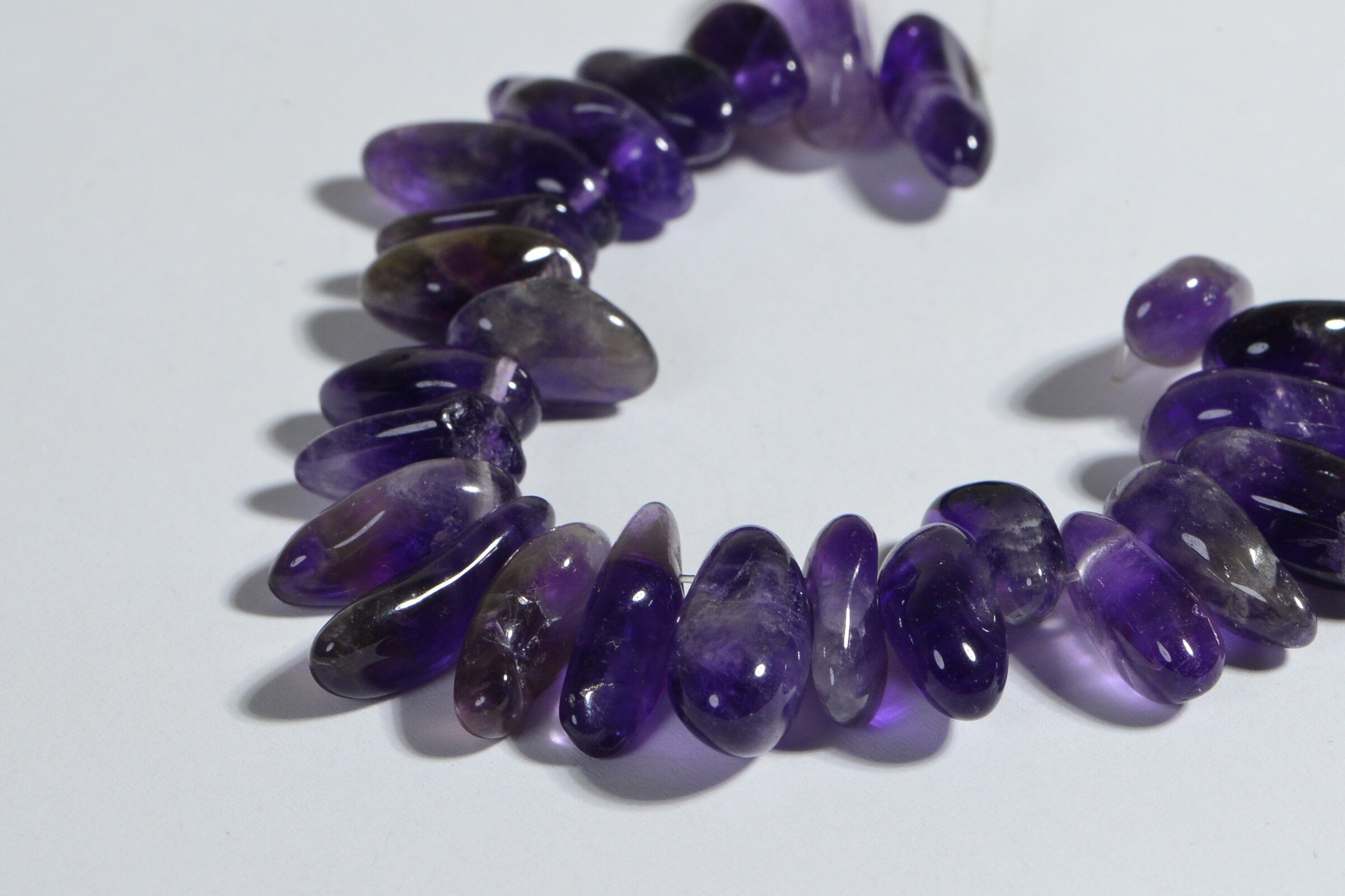 Amethyst Crystal Stick Beads Freeform Long Stone Amethyst Jewelry Making Supplies