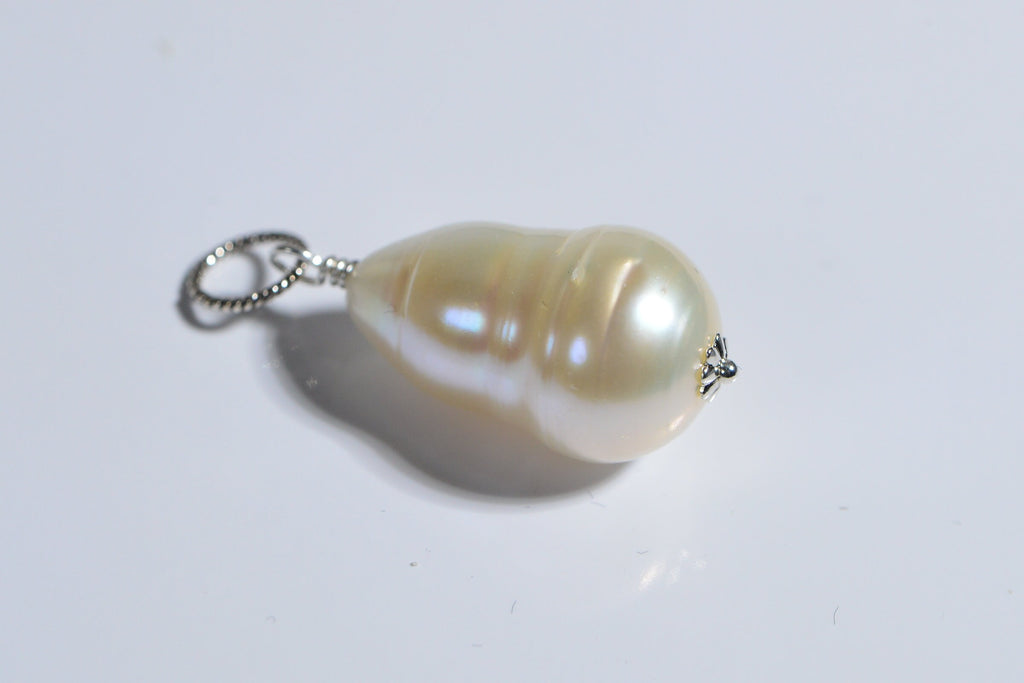 Irregular Freshwater Pearl Drop Pendant Bridesmaid Gift Pearl Pendant Brides Gift