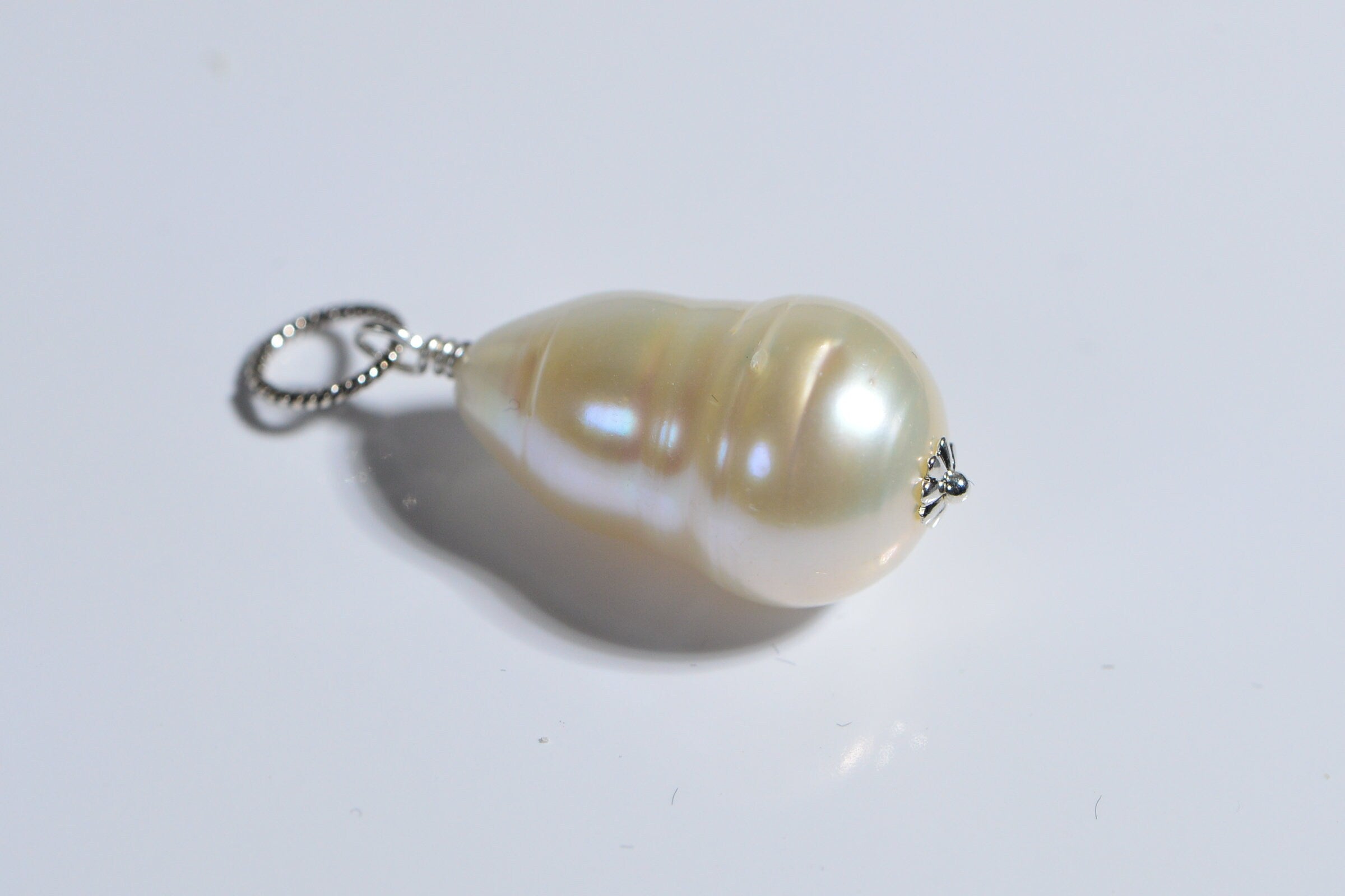 Irregular Freshwater Pearl Drop Pendant Bridesmaid Gift Pearl Pendant Brides Gift