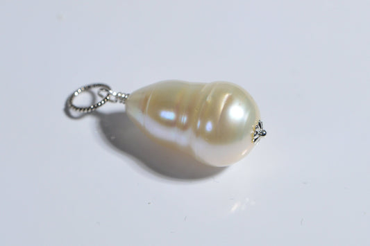 Irregular Freshwater Pearl Drop Pendant Bridesmaid Gift Pearl Pendant Brides Gift