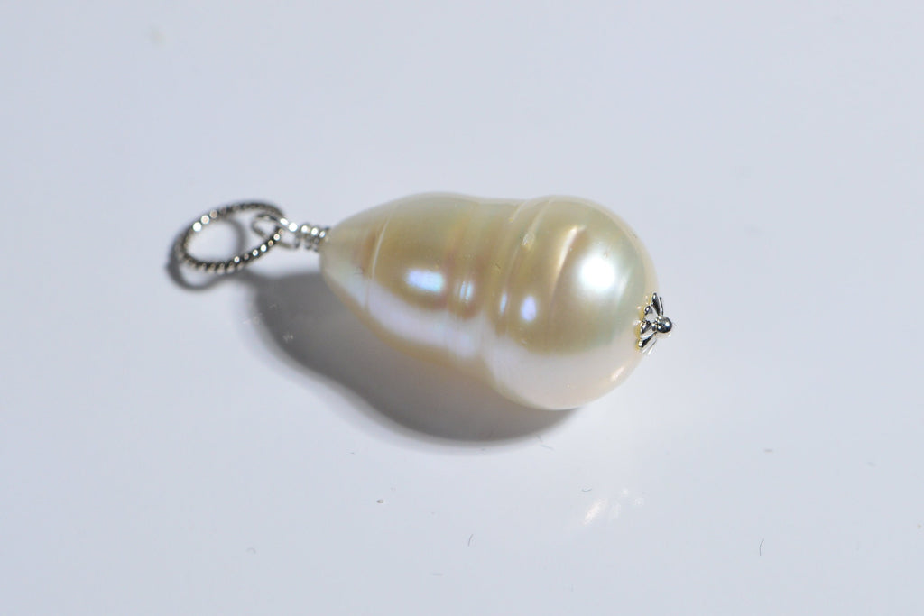 Irregular Freshwater Pearl Drop Pendant Bridesmaid Gift Pearl Pendant Brides Gift