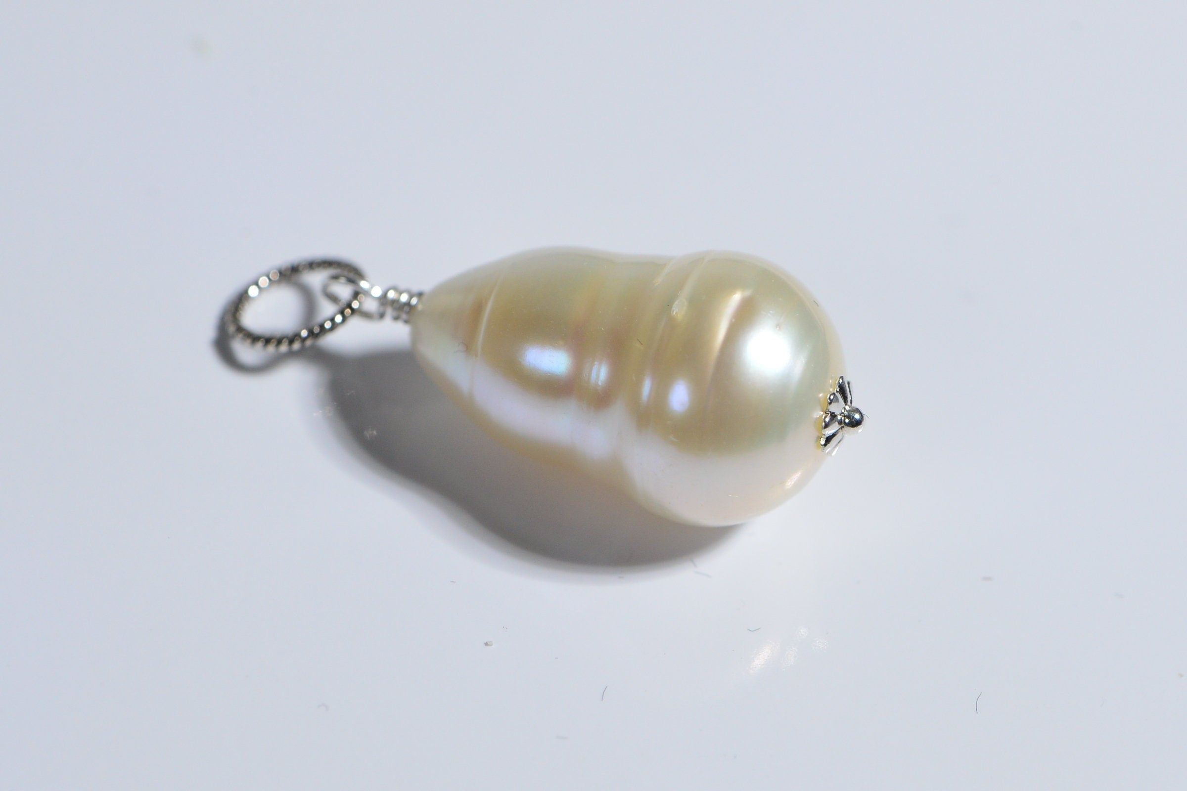 Irregular Freshwater Pearl Drop Pendant Bridesmaid Gift Pearl Pendant Brides Gift
