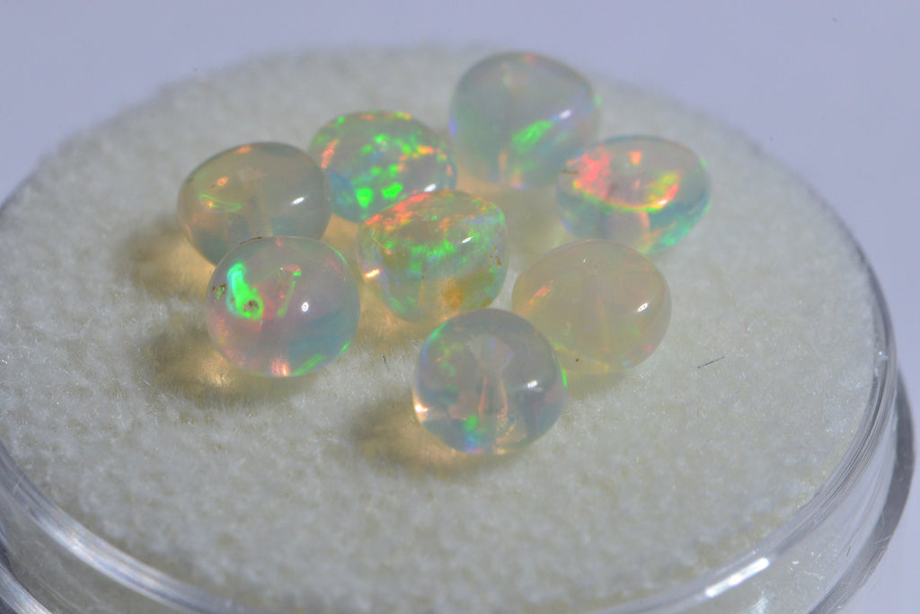 Ethiopian Welo Opal Beads: Polished Rondelle Gemstone, 3.5mm