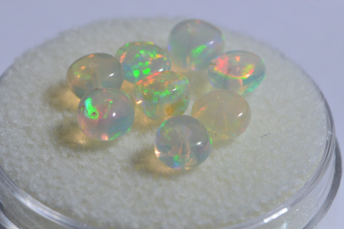 Ethiopian Welo Opal Beads: Polished Rondelle Gemstone, 3.5mm