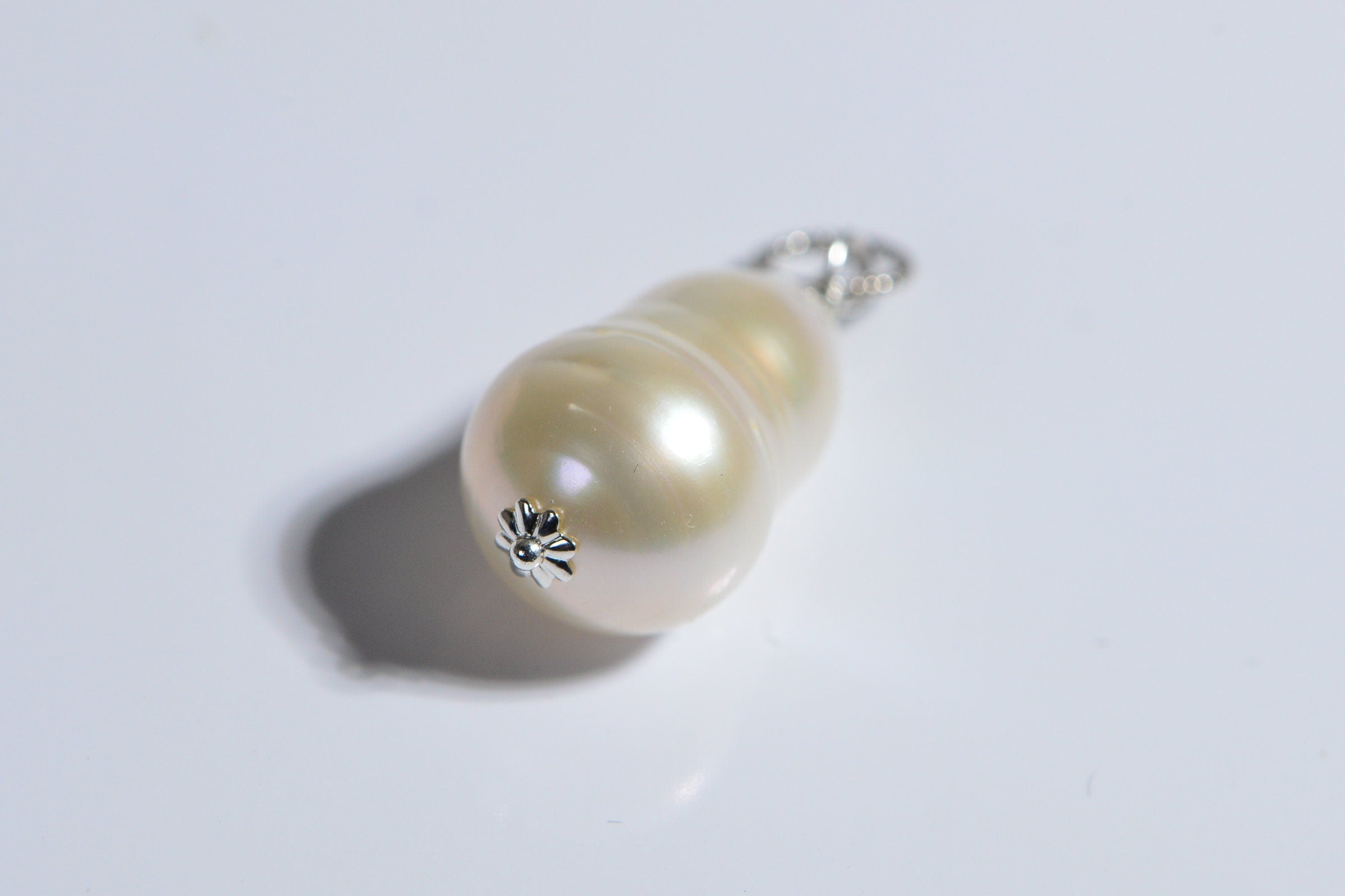 Irregular Freshwater Pearl Drop Pendant Bridesmaid Gift Pearl Pendant Brides Gift