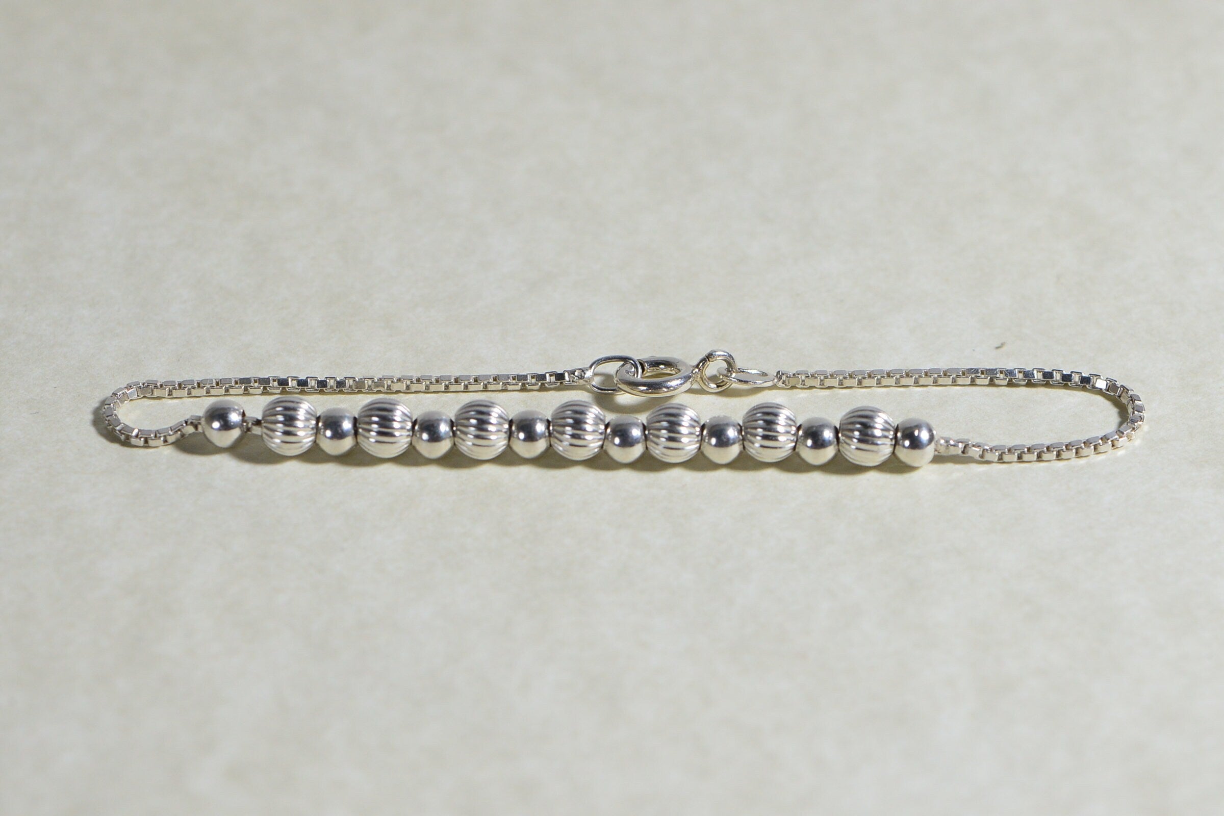 Beaded Bracelet Sterling Silver Box Style  Jewelry Making Supplies