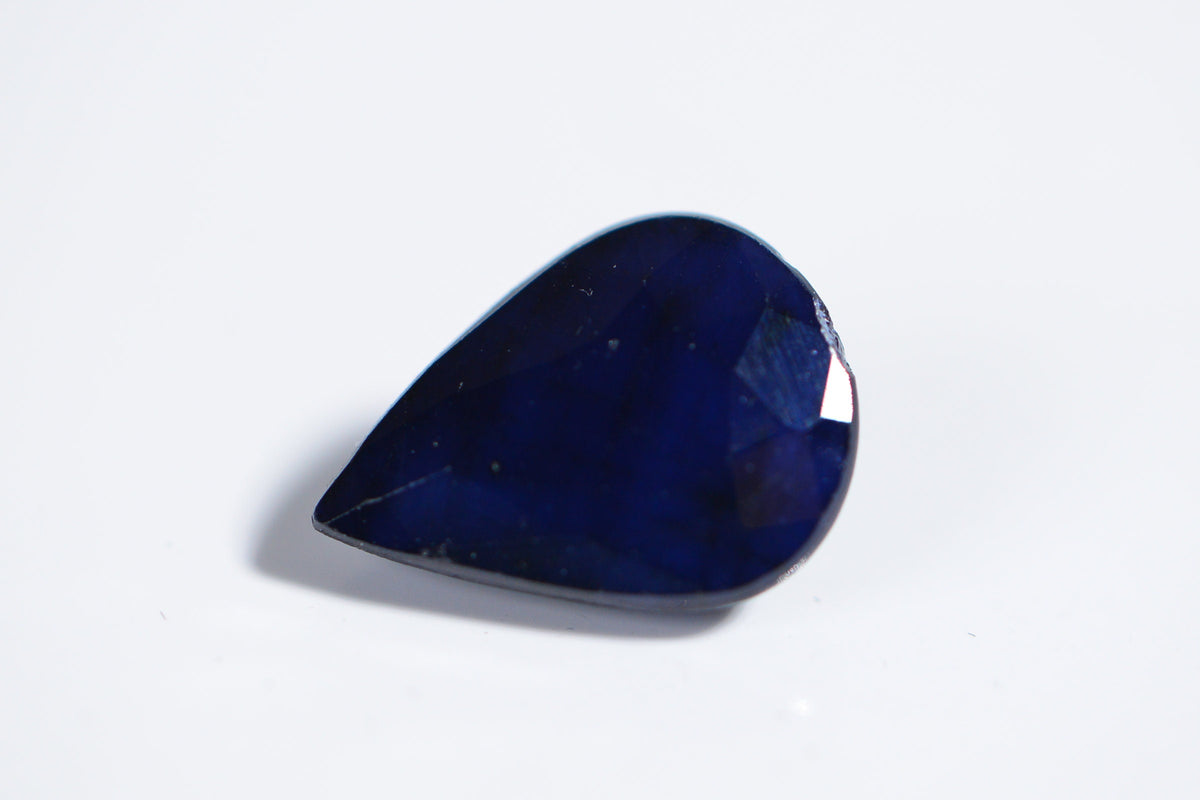 Genuine Sapphire Faceted Teardrop Cabochon Natural Gemstone Loose Gems Jewelry Making