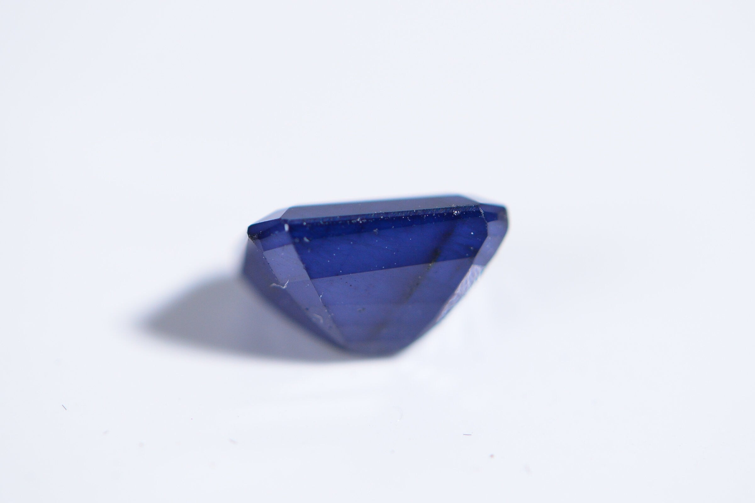 Genuine Sapphire Faceted Emerald Cut Cabochon Natural Gemstone Loose Gems Jewelry Making
