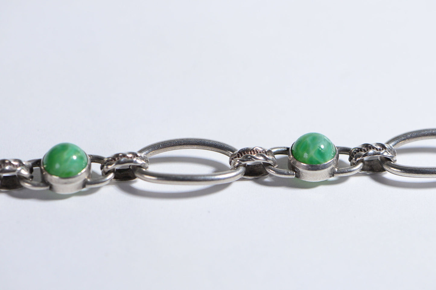 Chrysoprase Sterling Silver Bracelet
