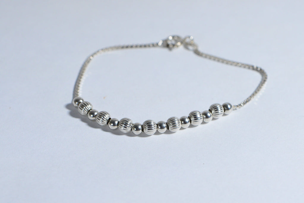 Beaded Bracelet Sterling Silver Box Style  Jewelry Making Supplies