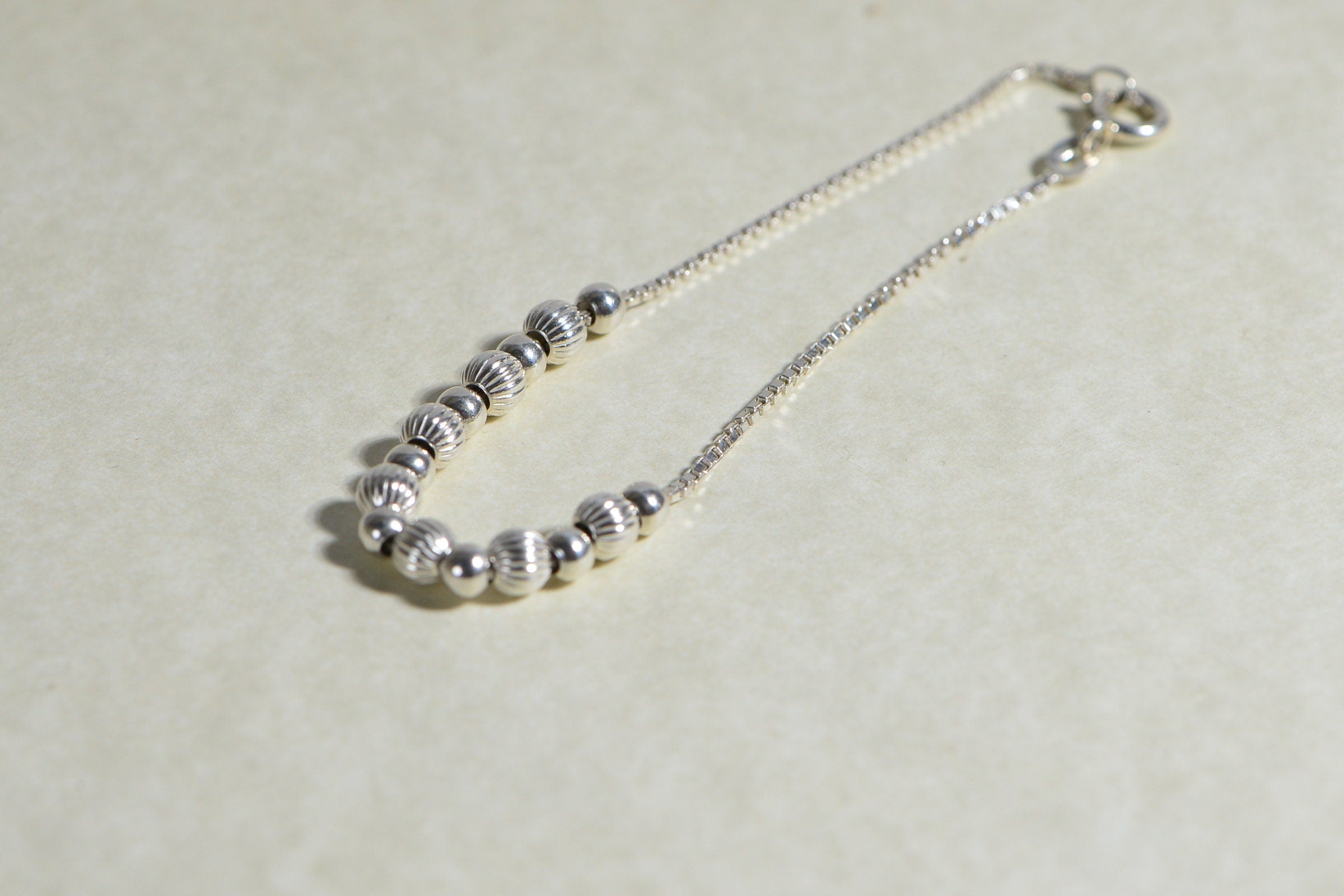 Beaded Bracelet Sterling Silver Box Style  Jewelry Making Supplies