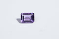 7X5mm Natural Amethyst Emerald Faceted Cab Ring Size Light Purple Crystal Cabochon