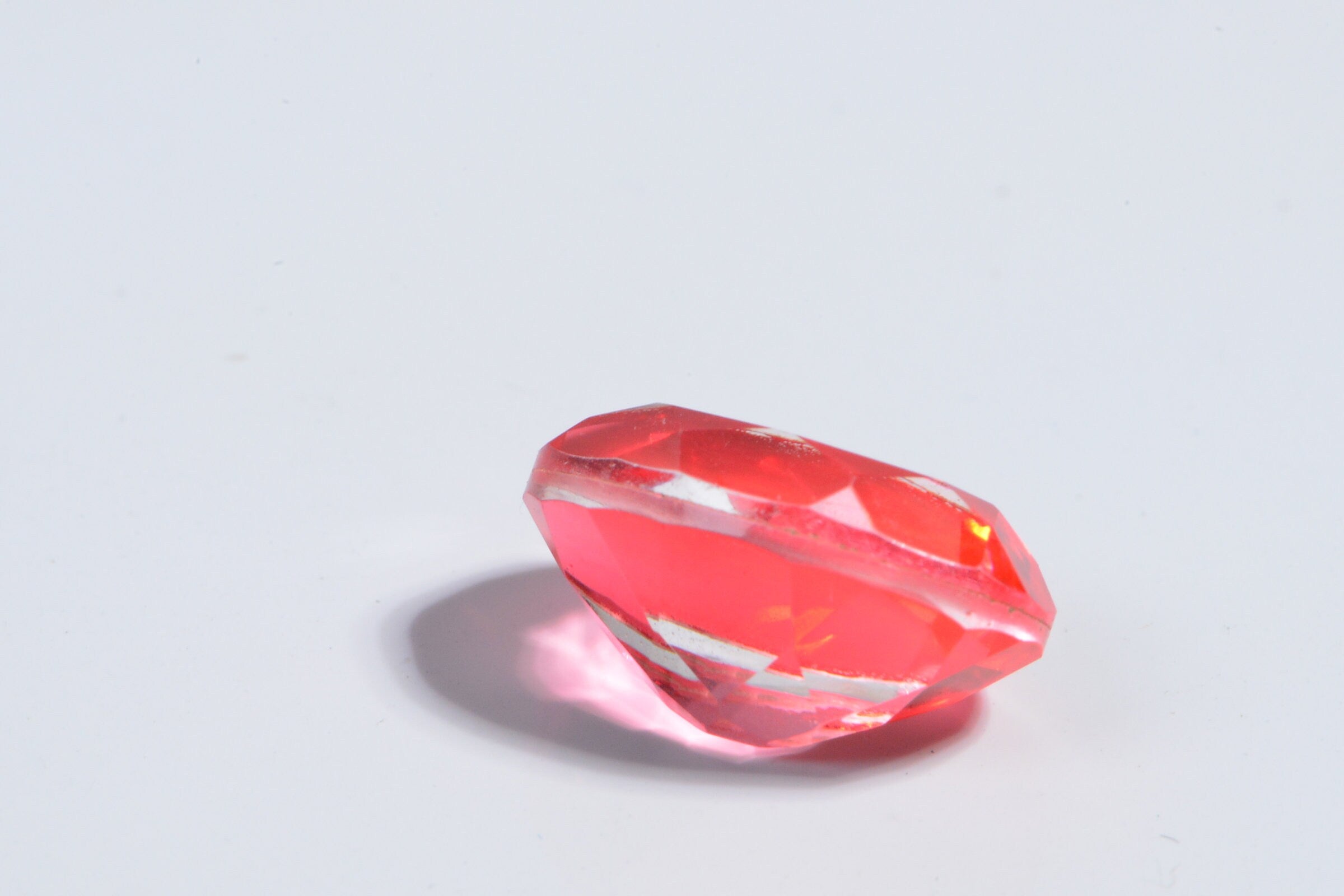 Salmon Pink  Quartz Oval 12X10mm Facet Ring size Cabochon Birthstone Gems