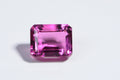 Synthetic Gemstone Hot Pink Tourmaline Emerald Cut Stone For Ring 10X8mm Rectangle Cushion Stone