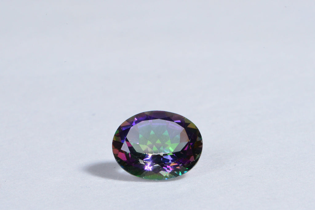Natural Mystic topaz oval cabochon for ring Loose Cabochons
