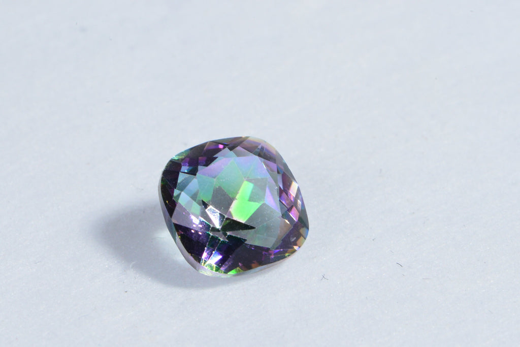 Mystic topaz Cushion 11 mm cabochon for ring Loose Cabochons