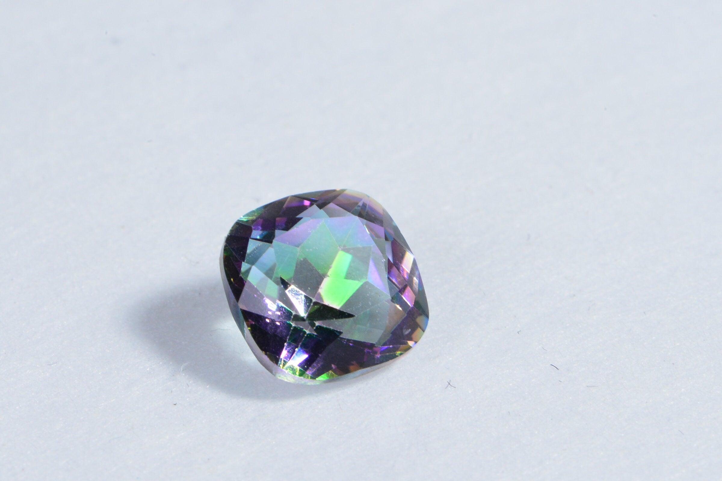 Mystic topaz Cushion 11 mm cabochon for ring Loose Cabochons