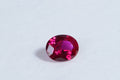Synthetic Pink Hot Sapphire Oval Cabochon Gemstone Loose