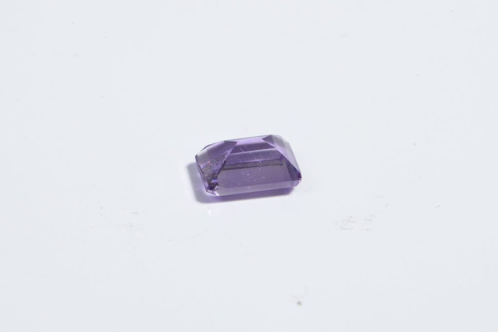 7X5mm Natural Amethyst Emerald Faceted Cab Ring Size Light Purple Crystal Cabochon