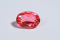 Salmon Pink  Quartz Oval Facet Ring size Cabochon Birthstone Gems