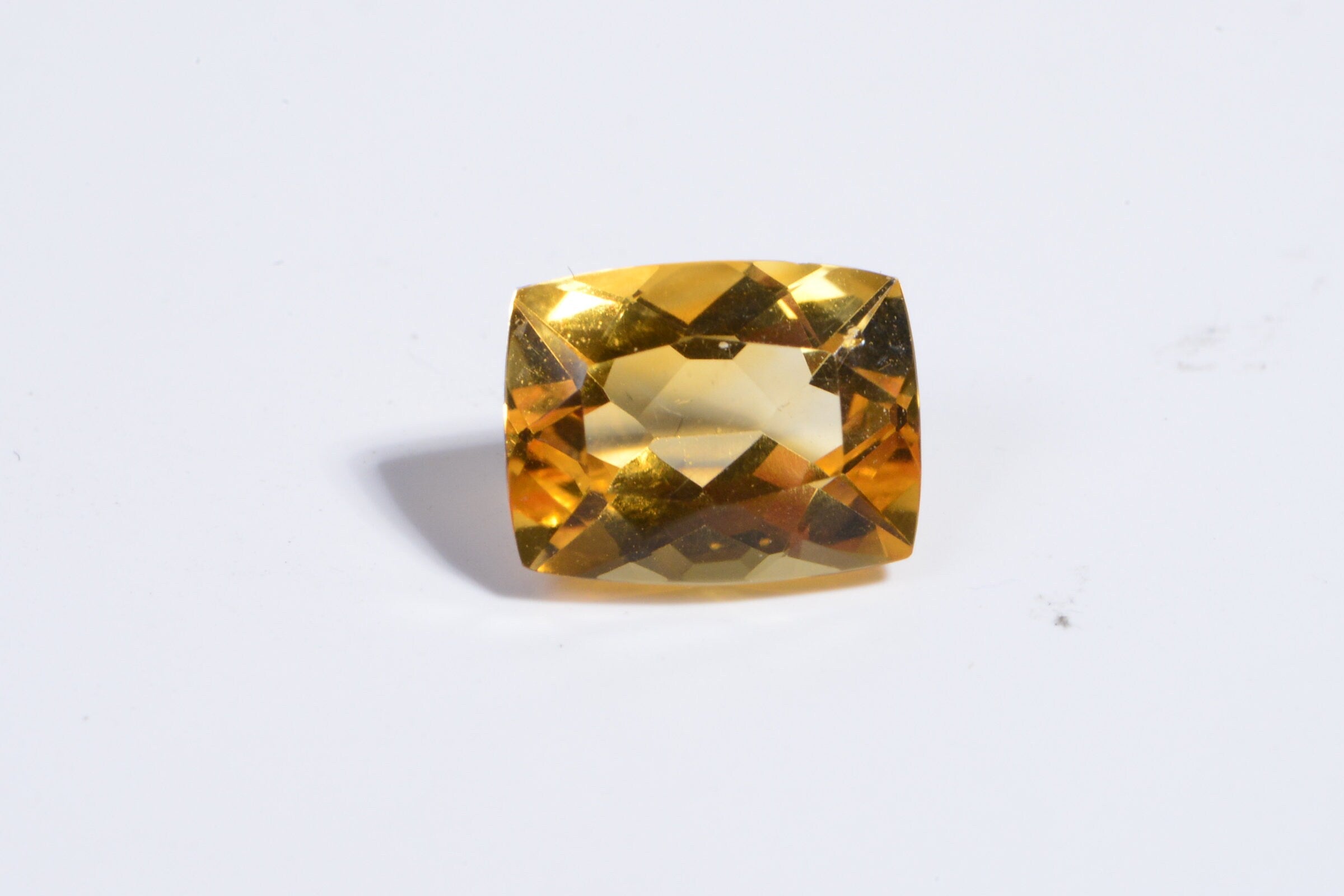 9X7mm Natural Citrine Octagon  Facet Cabochon For Ring Baguette Cab Birthstone November