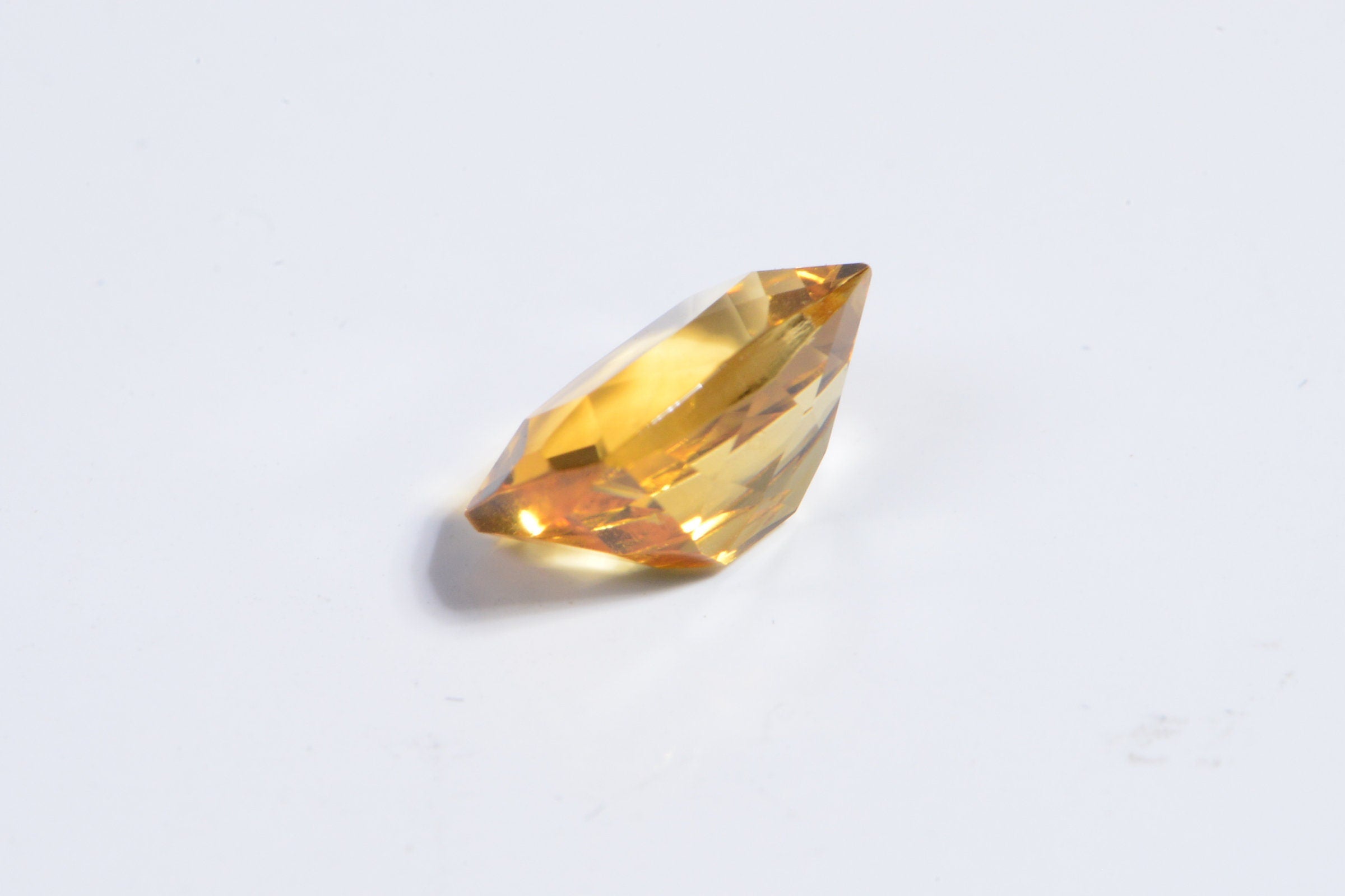 9X7mm Natural Citrine Octagon  Facet Cabochon For Ring Baguette Cab Birthstone November