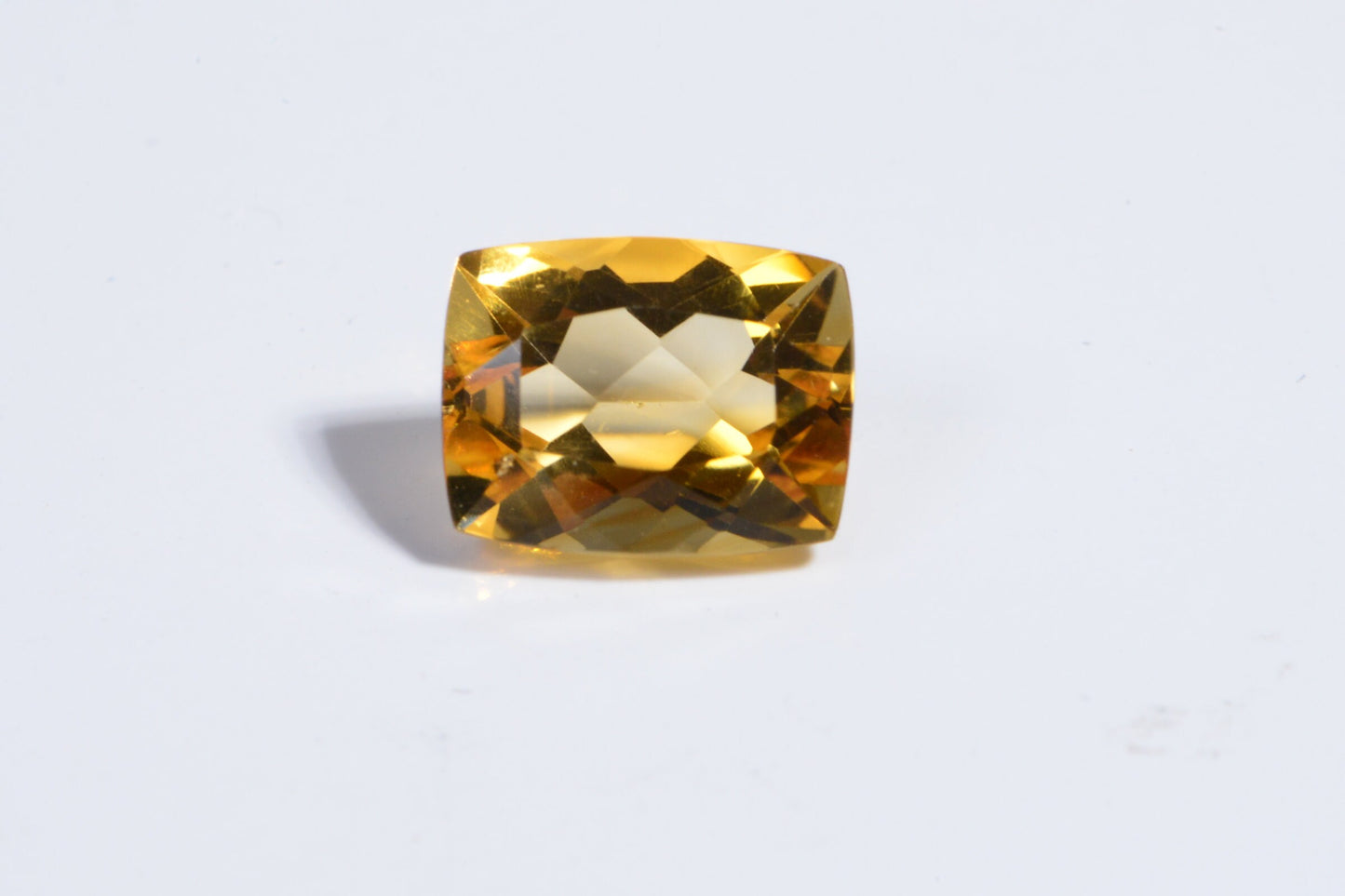 9X7mm Natural Citrine Octagon  Facet Cabochon For Ring Baguette Cab Birthstone November