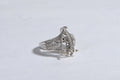 Blanks Ring  Sterling Silver 3 prong setting Stone  Size 10 1/4