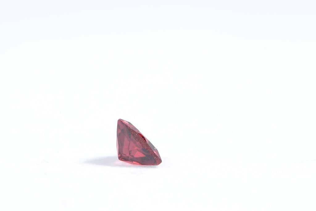 Padparadscha sapphire Trillion Cut Gemstone Point Back Synthetic  Cabochon
