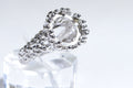Solid Sterling Silver Bezel Set  Blank Ring Size 8, For Oval Cut Cab  Mounting