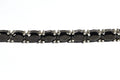 Black Onyx Sterling Silver Bracelet Link: Unfinished Bolo Connector