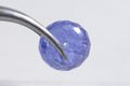 Genuine Tanzanite Bead Cabochon  gemstone  faceted  finish Round bead with hole    Birthstone December