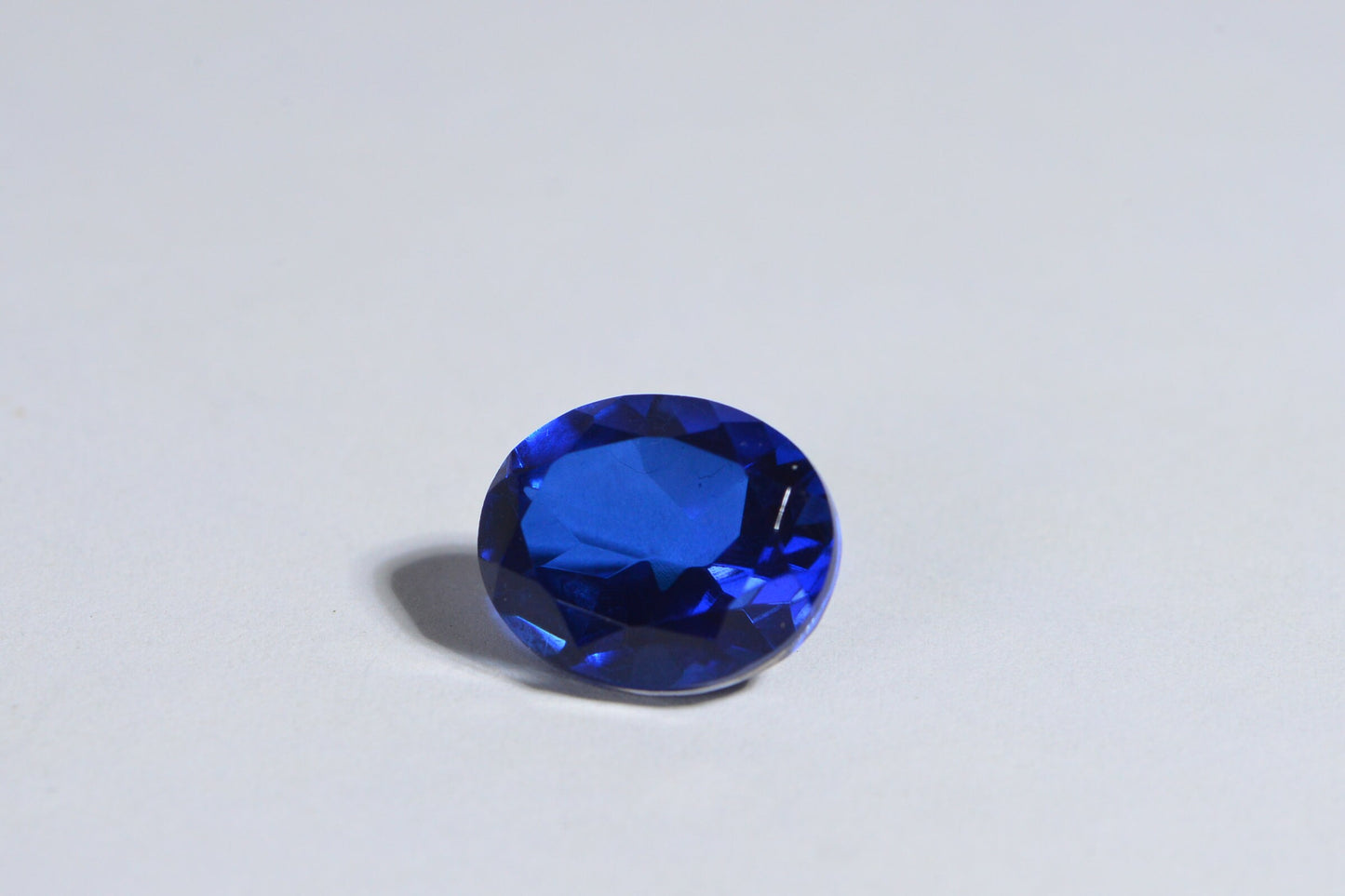 12 mm Sapphire Doublet Quartz Faceted Oval Cut Cabochon  Gemstone Loose Gems Jewelry Making
