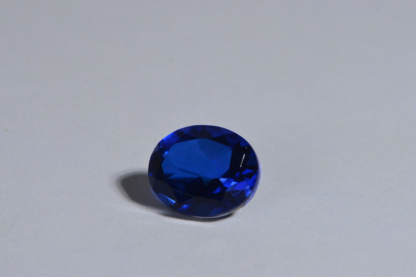 12 mm Sapphire Doublet Quartz Faceted Oval Cut Cabochon  Gemstone Loose Gems Jewelry Making