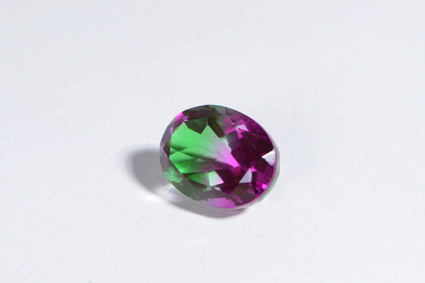 13.25ct Watermelon Tourmaline Doublet Quartz Oval Cabochon 18X13mm  Multi Color Gemstone