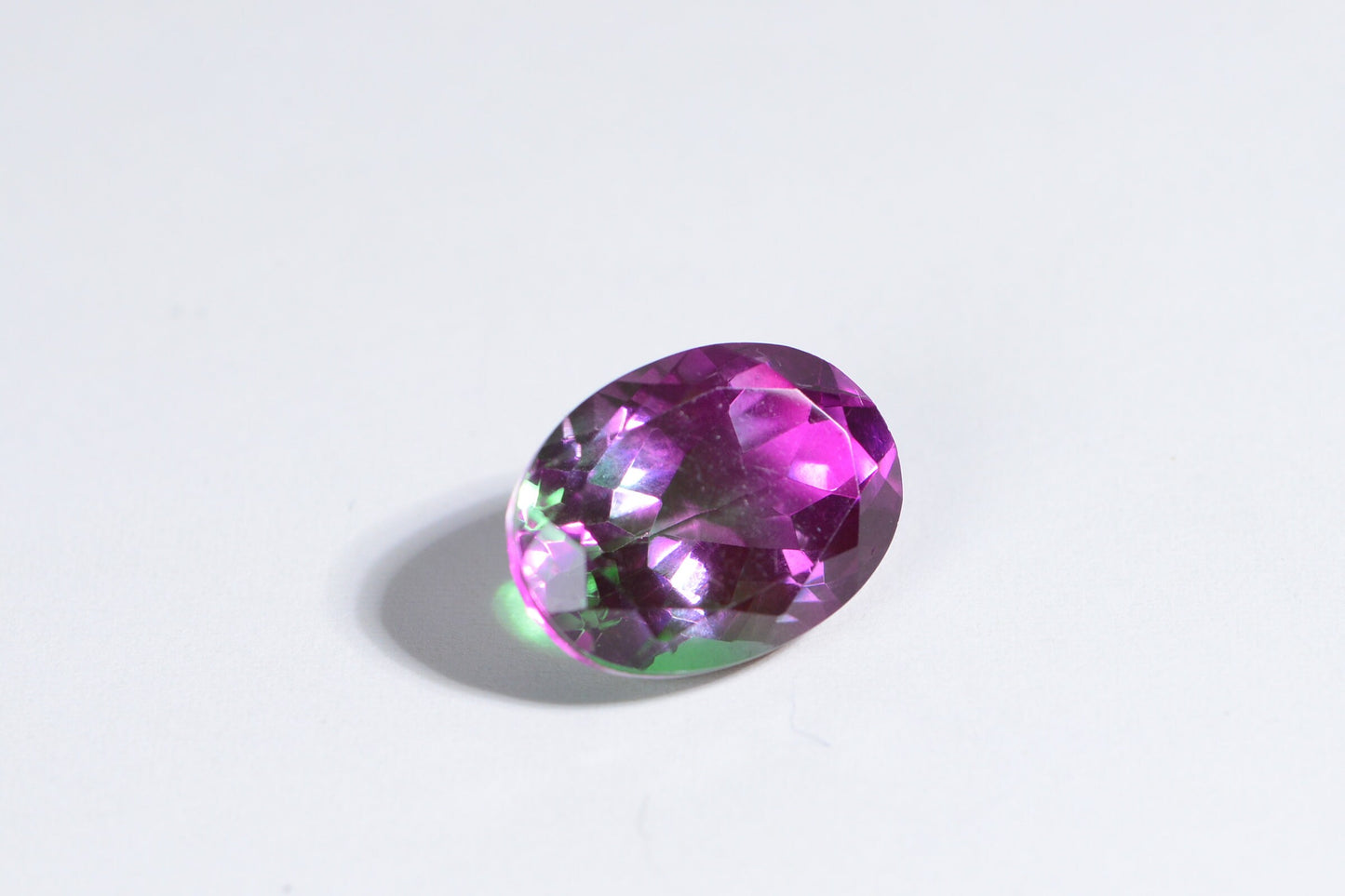 13.25ct Watermelon Tourmaline Doublet Quartz Oval Cabochon 18X13mm  Multi Color Gemstone